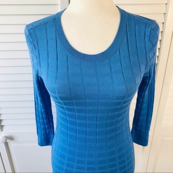 HALOGEN Blue Cotton Blend Sweater Size Extra Small - Picture 2 of 9